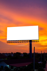Blank billboard
