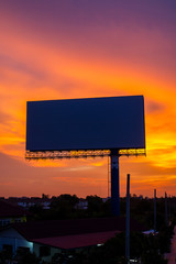 Blank billboard