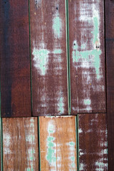 Pattern of grunge wooden board with color faded