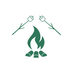 Zephyr on skewer icon. Vector illustration