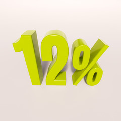 Percentage sign, 12 percent
