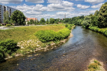 Fototapeta na wymiar Zwickau, Muldenpromenade