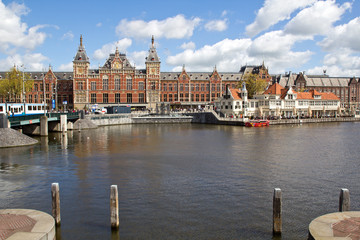 Obraz premium Amsterdam, Central Station