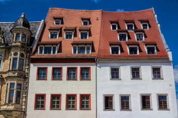 Fototapeta na wymiar Zwickau, Häuser am Hauptmarkt