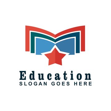 education logo study symbol graduation icon vector 