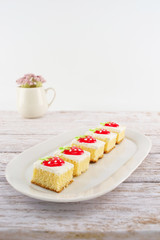 Cute Tiny Cake with Focus Selection