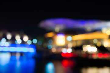 Blur city light background