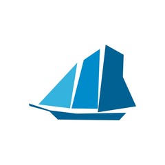 Symbol logo yacht icon transportation tools sailboat nautical