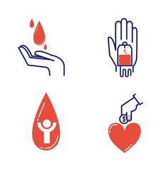 Donate hand vector illustration.
