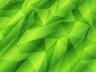 Obraz premium GREEN WAVY POLYGON BACKGROUND