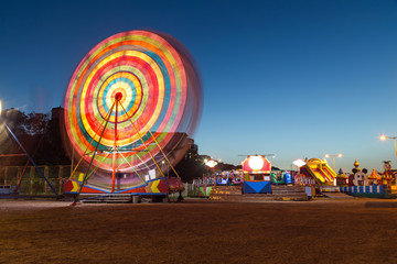 Ferris wheel in the amusement park