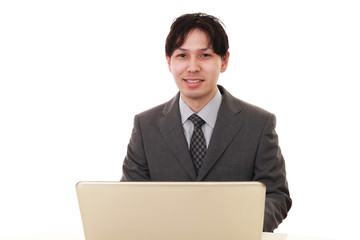 笑顔のビジネスマン