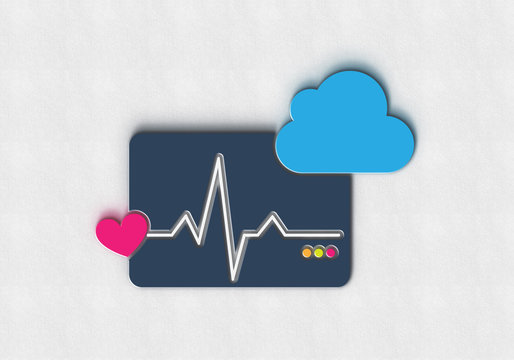 EKG Herz Cloud