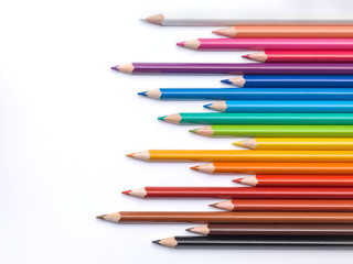 Fototapeta premium Color pencils composition