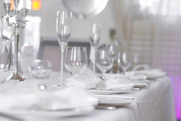 Image of beautiful wedding table set