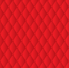 Red upholstery background. Seamless background.