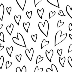 Heart shape seamless pattern