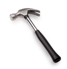 Metal Hammer with a rubber handle