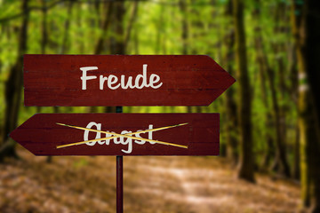 Schild 104 - Freude
