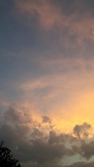 Orange clouds