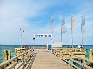 Pier of Scharbeutz, baltic sea, germany