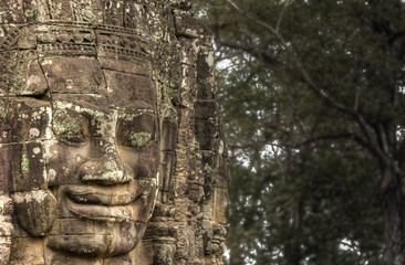 Bayon Khmer temple, Angkor Thom, Siem reap, Cambodia