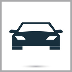 Sun sunrise icon on the background