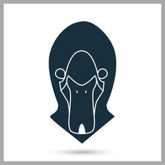 Duck icon on the background