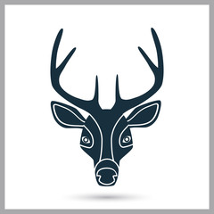 Deer icon on the background