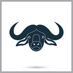 Buffalo icon on the background