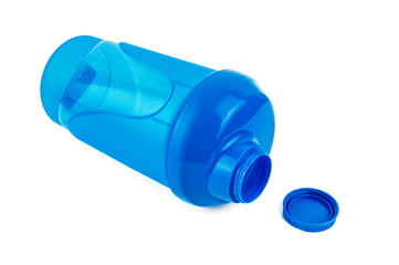 blue protein shaker