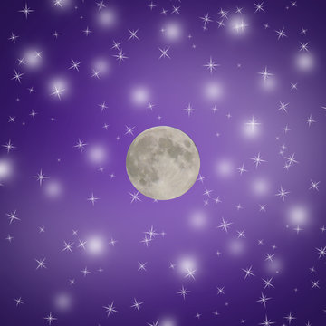 moon at night sky