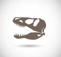 T-rex skull head vector