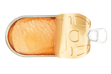 open salmon tin