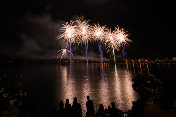 Fireworks on the lake