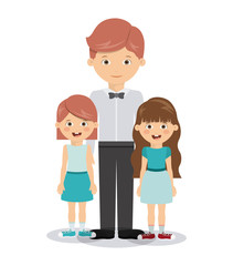 Obraz premium family members design 