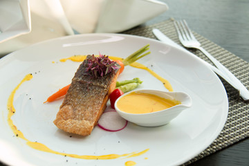  Grilled Marinated Salmon steak