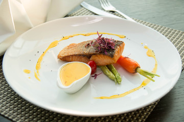  Grilled Marinated Salmon steak