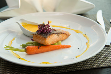  Grilled Marinated Salmon steak