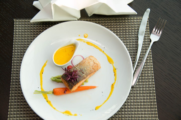  Grilled Marinated Salmon steak