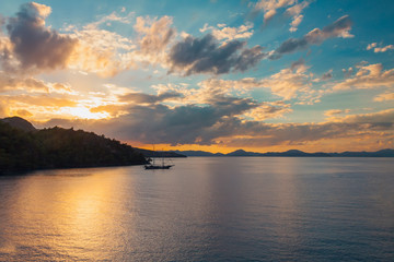 Obraz premium Beach at Mediterranean sea. Fethiye, Turkey