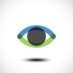 Eye Logo design vector template. Creative Vision Logotype concept.  Vector illustration