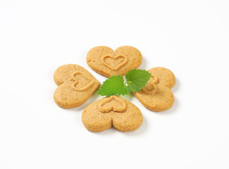 heart-shaped cookies