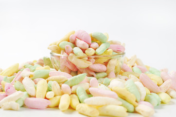 colored puffed rice