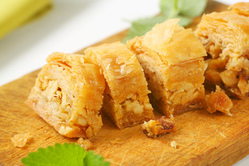 Nut filled layered pastry (Baklava)