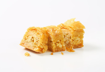 Nut filled layered pastry (Baklava)