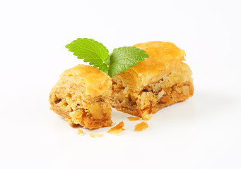 Nut filled layered pastry (Baklava)