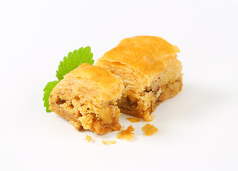 Nut filled layered pastry (Baklava)