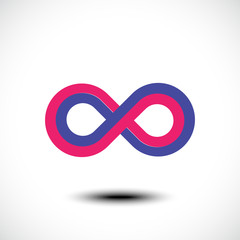 Infinity symbol. Vector illustration