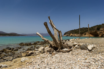 The Crete stony beach